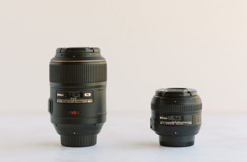 Nikon 105mm and 50mm lens