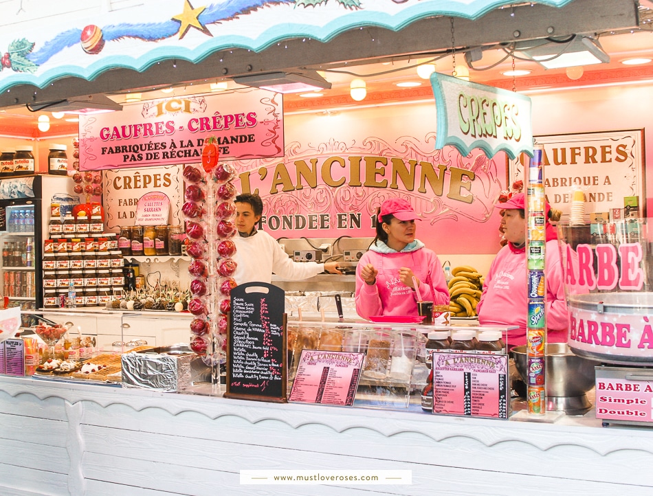 Christmas street fair in Paris